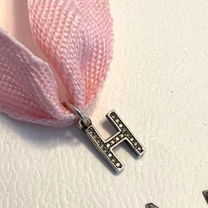 PANDORA Dangle Charm Letter “H” S925